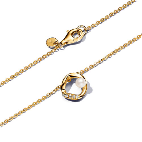 Collar Pavé Perla Oro